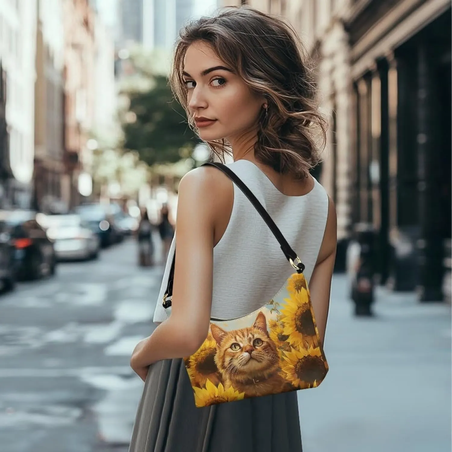 Mini Underarm Crossbody Bag for Women Leather for Dating Travel