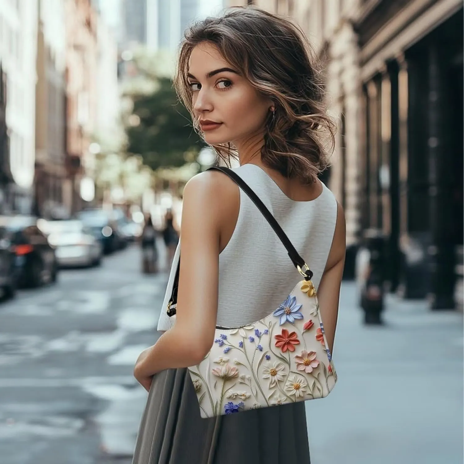Mini Underarm Crossbody Bag for Women Leather for Dating Travel