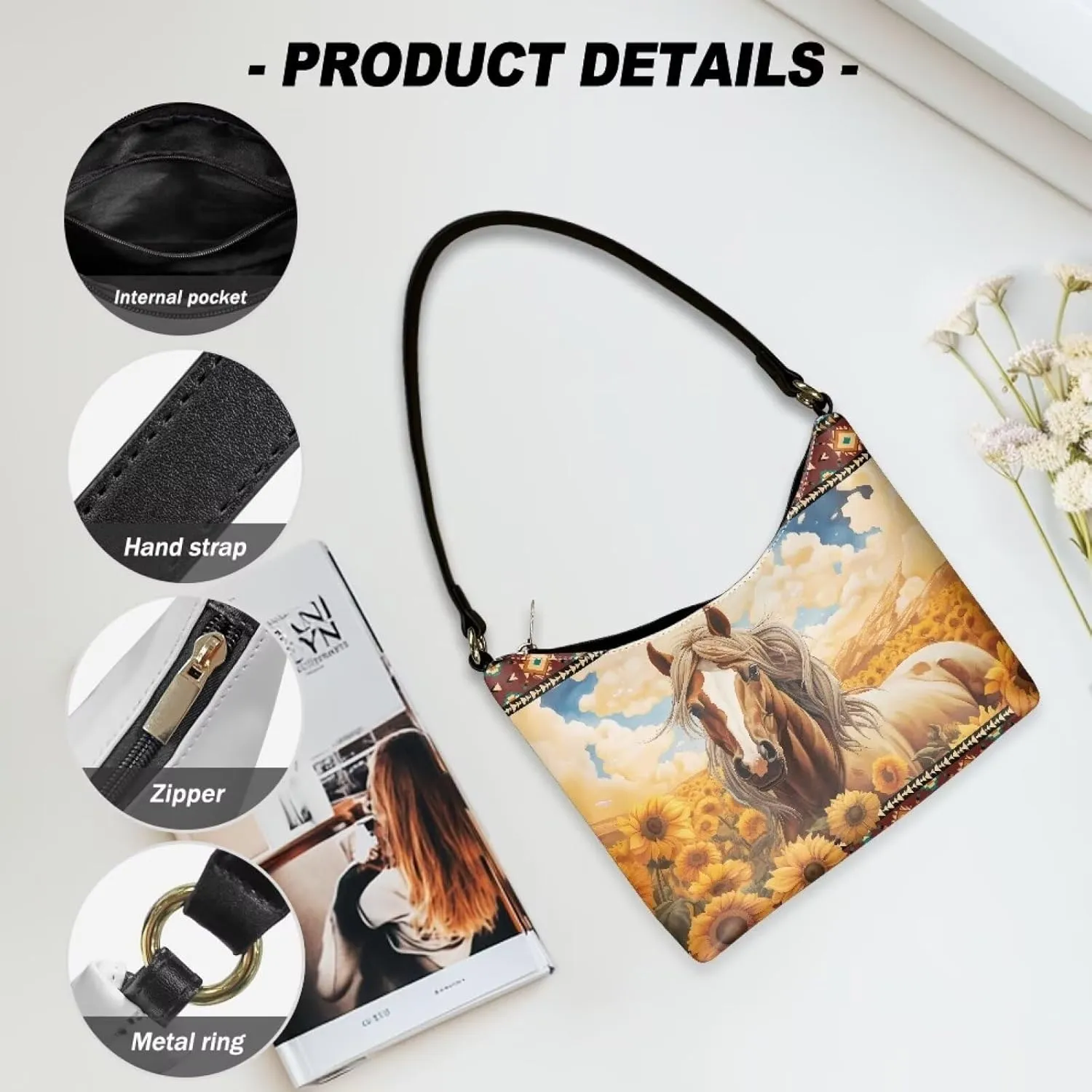 Mini Underarm Crossbody Bag for Women Leather for Dating Travel