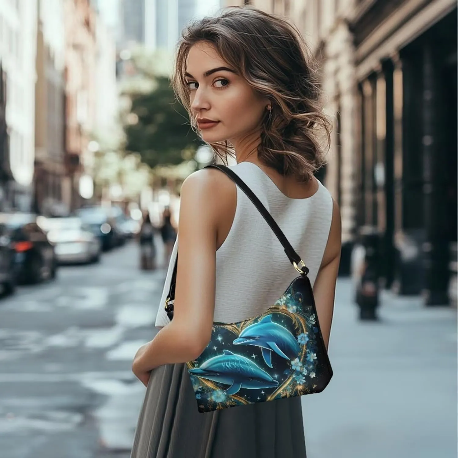 Mini Underarm Crossbody Bag for Women Leather for Dating Travel