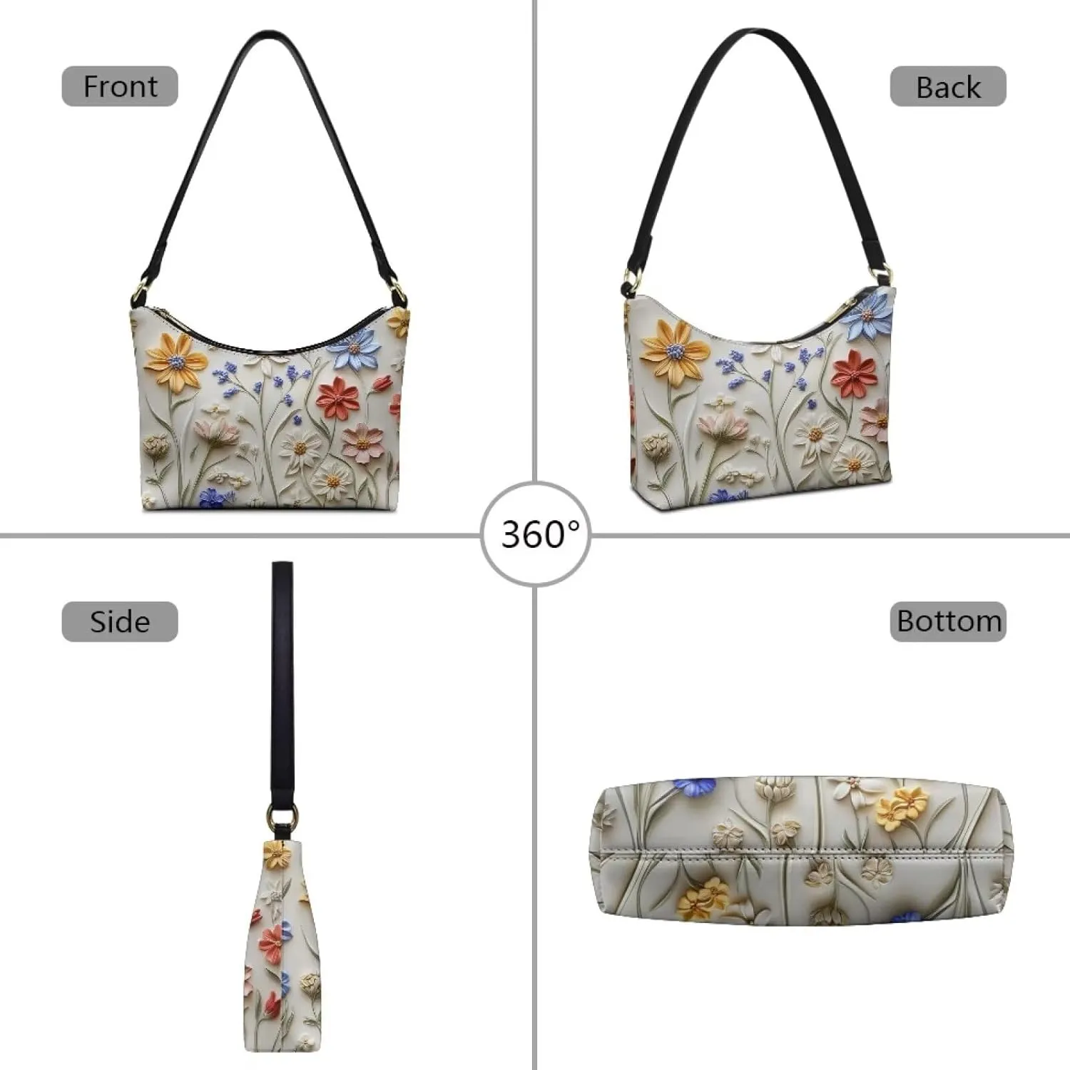 Mini Underarm Crossbody Bag for Women Leather for Dating Travel