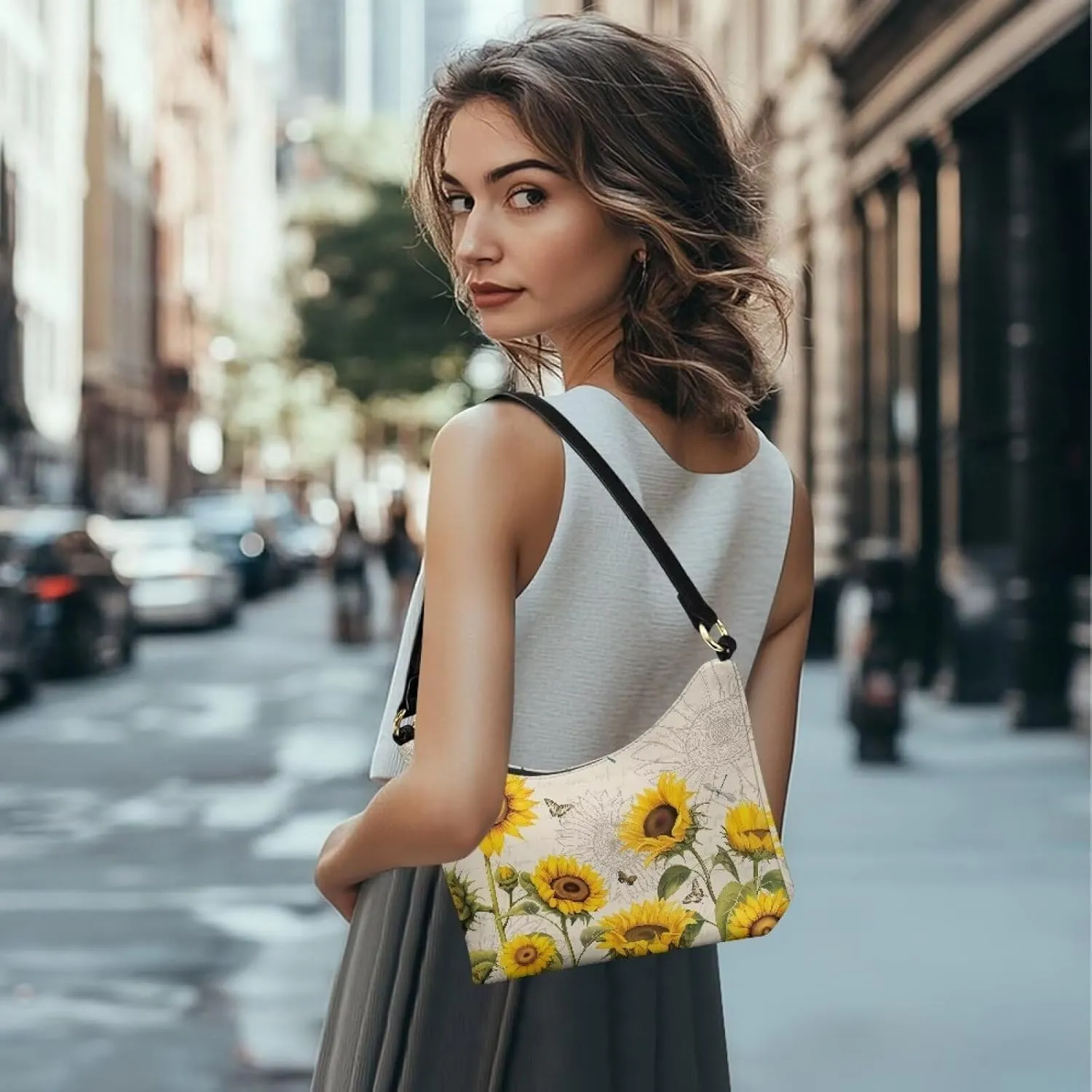 Mini Underarm Crossbody Bag for Women Leather for Dating Travel