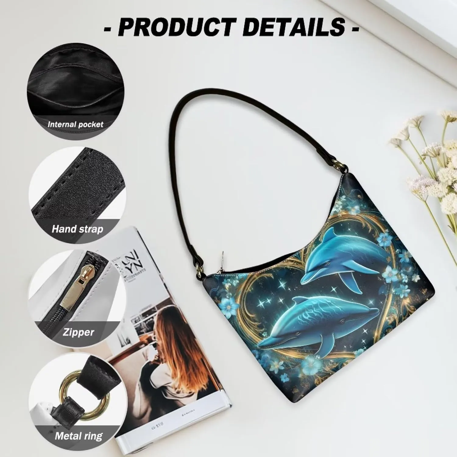 Mini Underarm Crossbody Bag for Women Leather for Dating Travel