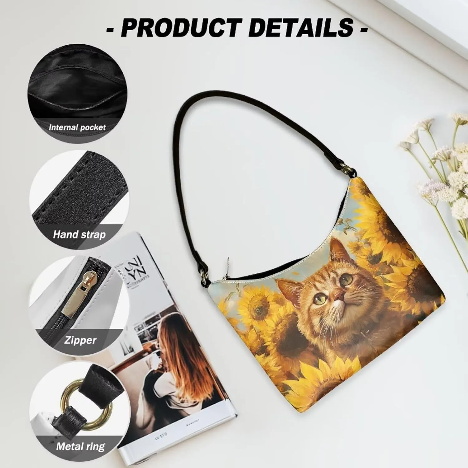 Mini Underarm Crossbody Bag for Women Leather for Dating Travel