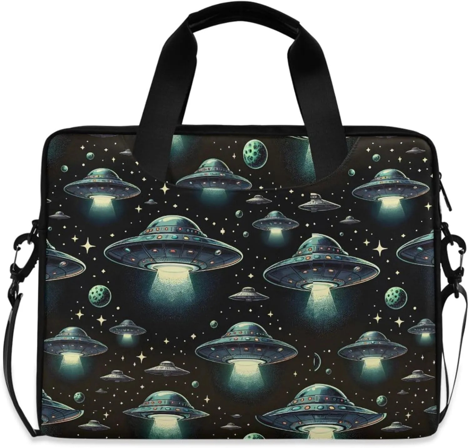 MNSRUU Laptop Bag Women Men Laptop Messenger Bag Space