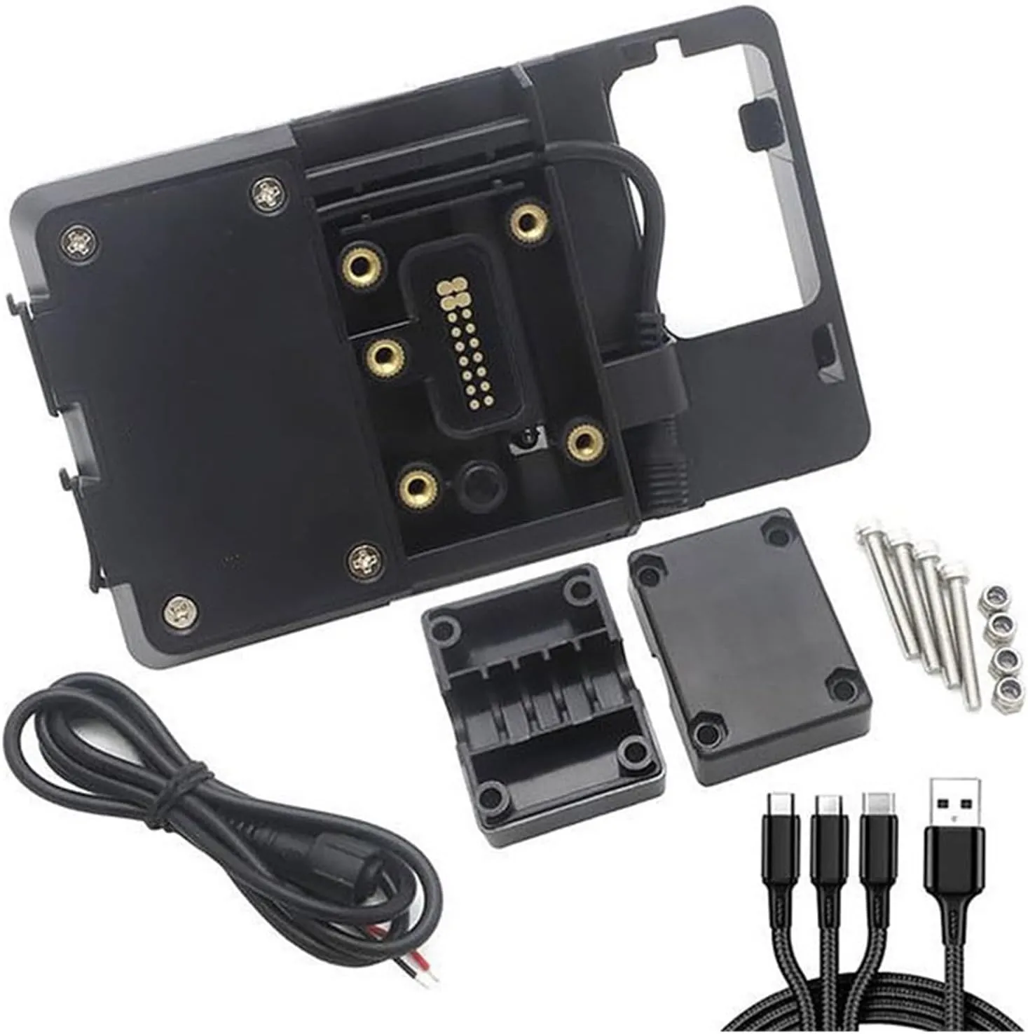 Motorcycle Cell Phone Mount for Tenere 700 for XT700 Z for Tenere700 for XT 700 Z 2019 Phone USB Adapt Holder Kit Motorcycle Navigation GPS Plate Bracket(C)