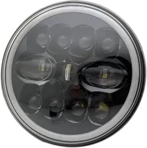 Motorcycle Headlight 7 inch LED Headlight Halo angel eyes DRL Light For motorcycles Rod FatBob For Heritage Softail For Slim Deluxe Switchback For Road King B