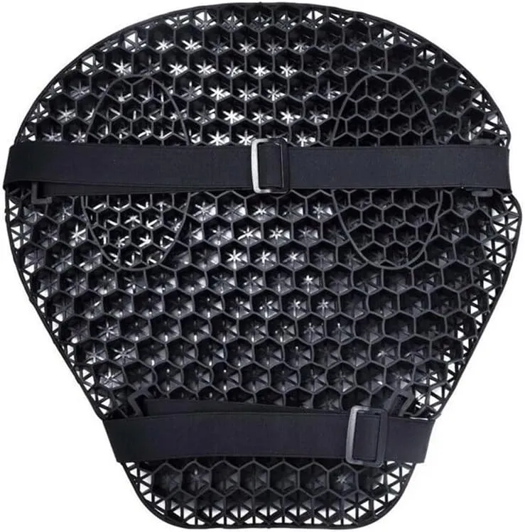 Motorcycle Seat Cushion Honeycomb Gel Seat Cushion 3D Mesh Fabric Comfort Autobike Decompression Cover Shock Absorbing Relief Cushions