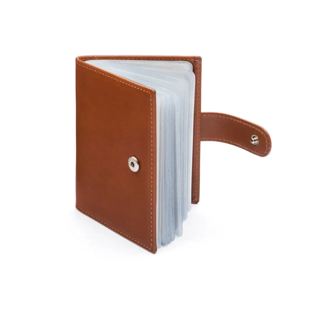 Multiple Leather Card Wallet - Havana Tan
