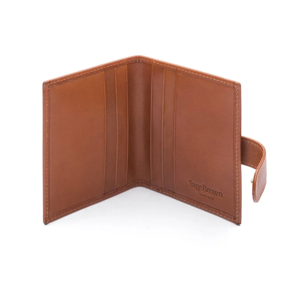 Multiple Leather Card Wallet - Havana Tan