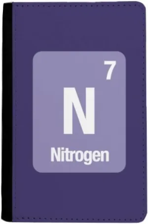 N Nitrogen Chemical Element Science Passport Holder Notecase Burse Wallet Cover Card Purse