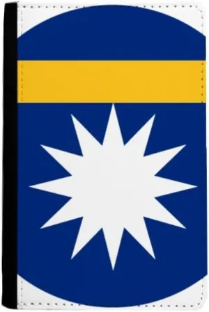 Nauru Oceania National Emblem Passport Holder Notecase Burse Wallet Cover Card Purse