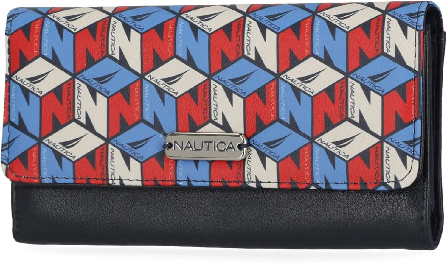 Nautica Money Manager RFID Slim and Small Wallet for Women - Credit Card Holder with Coin Purse and Zipper Wallet, Women's Clutch Organizer