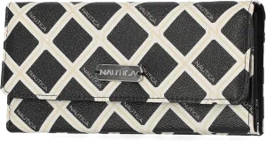 Nautica Money Manager RFID Slim and Small Wallet for Women - Credit Card Holder with Coin Purse and Zipper Wallet, Women's Clutch Organizer
