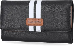 Nautica Money Manager RFID Slim and Small Wallet for Women - Credit Card Holder with Coin Purse and Zipper Wallet, Women's Clutch Organizer