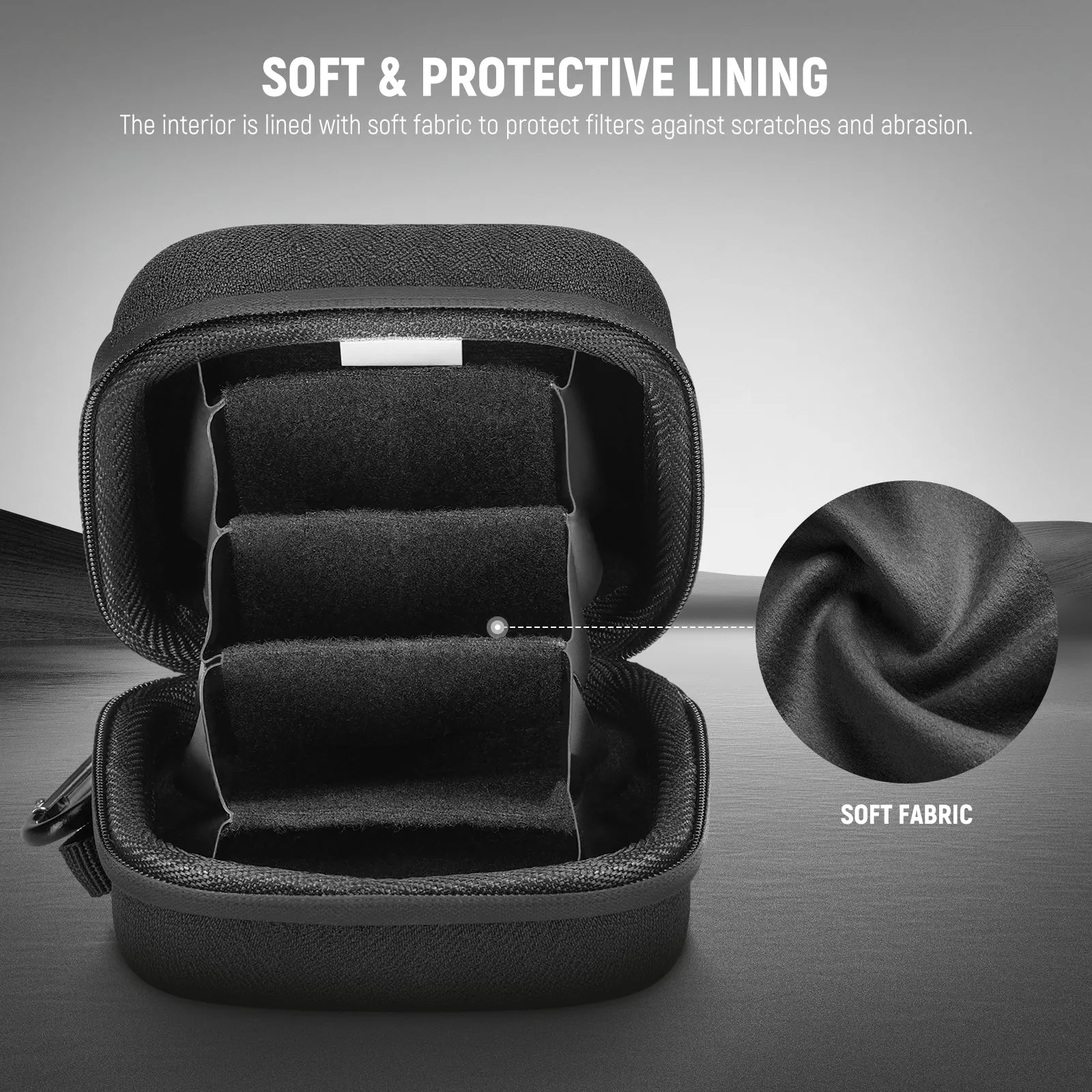 NEEWER PB11/PB12 Hard Shell Filter Storage Case for Circular Filters