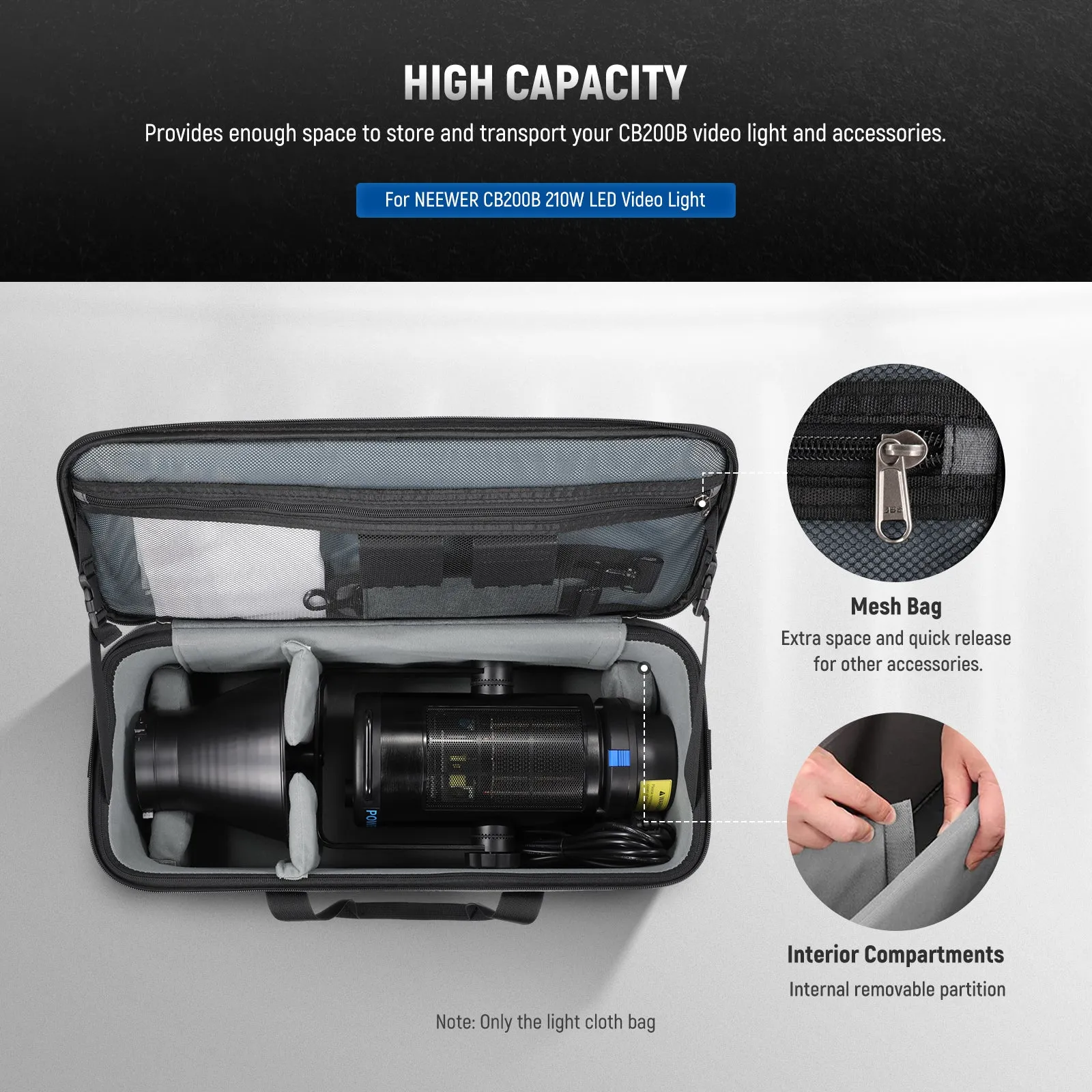 NEEWER PB6 Carrying Bag with Shoulder Strap
