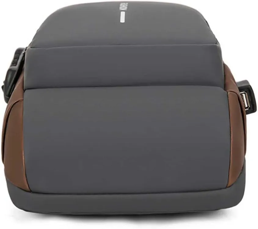 New Carbon Fiber Streamline Anti-theft Sling Bag, Carbon Fiber Sling Bag,Crossbody Backpack USB Waterproof Chest Daypack (Gray)