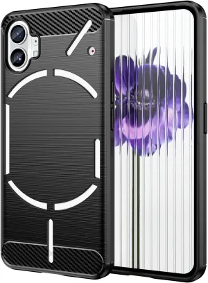Nothing Phone (1) Case Carbon Fibre Gel Cover Ultra Slim Shockproof