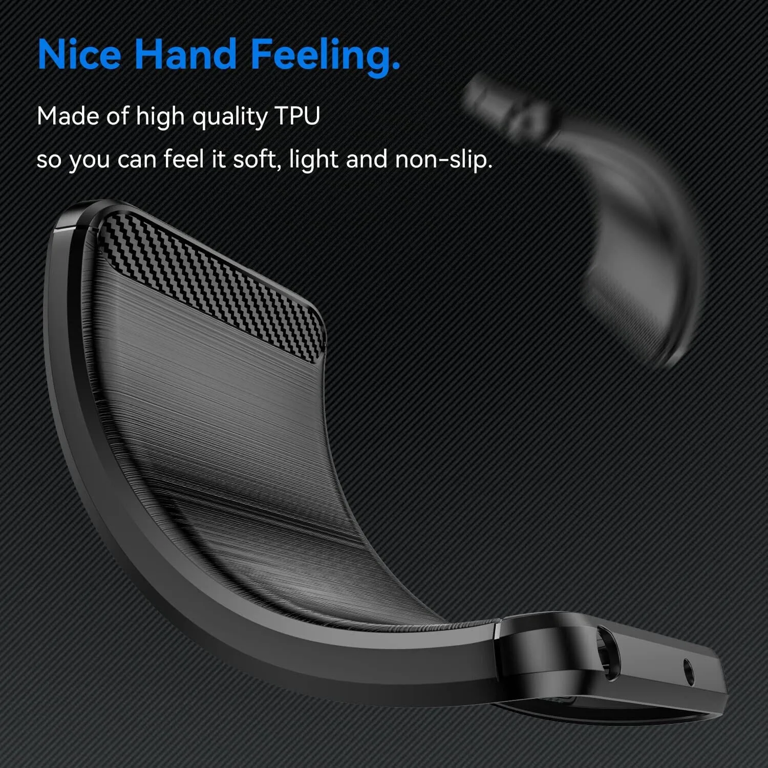 Nothing Phone (1) Case Carbon Fibre Gel Cover Ultra Slim Shockproof