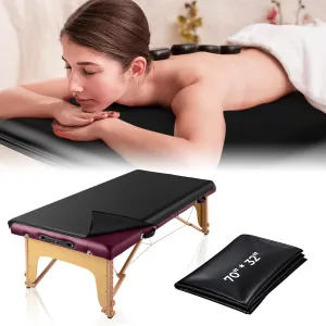 Noverlife 70x32in Massage Table Cover Protector, PU Leather Wax Bed Cover for Esthetician Massage Table Pad, Vinyl Replacement Cover Protector Waterproof Reusable Spa Bed Cover for Beauty Salon Tattoo