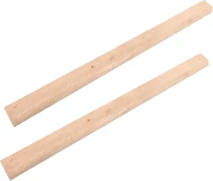 NUOBESTY 2Pcs Hatchet Handle Replacement Flat Wooden Ax Handle for Woodworking Comfortable Grip Shockproof Easy to Install for Outdoor Use