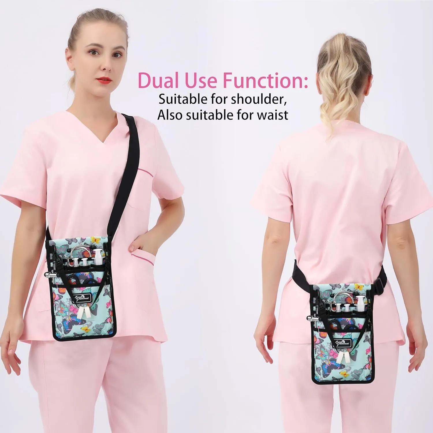 Nurse Fanny Pack for Work Kit Practical Waist Bag for Nurses Utility Belt Organizer Bag (YR-HS-S-HuDie)