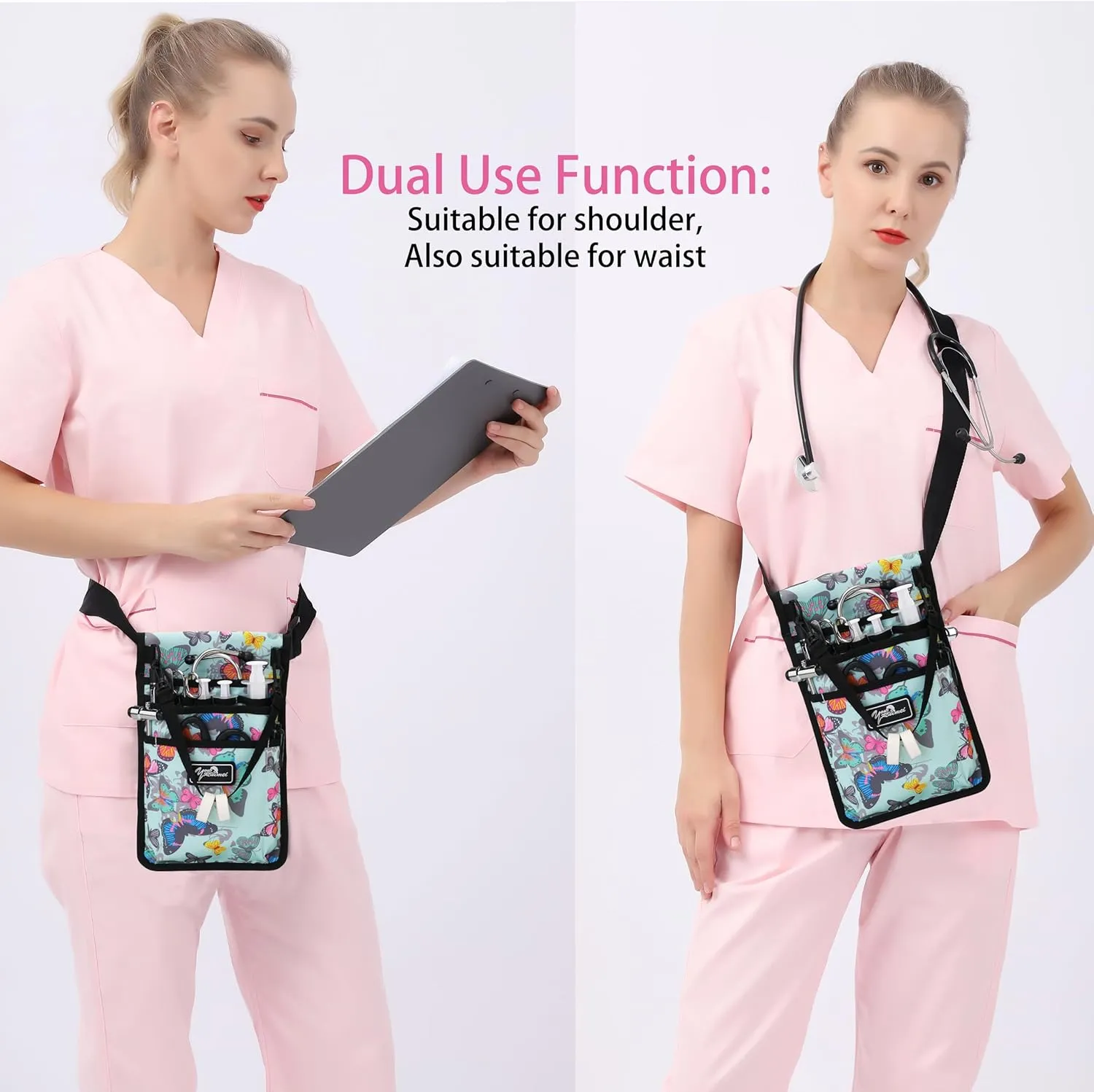 Nurse Fanny Pack for Work Kit Practical Waist Bag for Nurses Utility Belt Organizer Bag (YR-HS-S-HuDie)