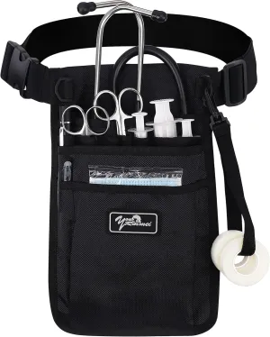 Nurse Fanny Pack for Work,Kit Practical Waist Bag for Nurses,Fanny Pack for Basics,Nurse Utility Belt Organizer Bag (Black)