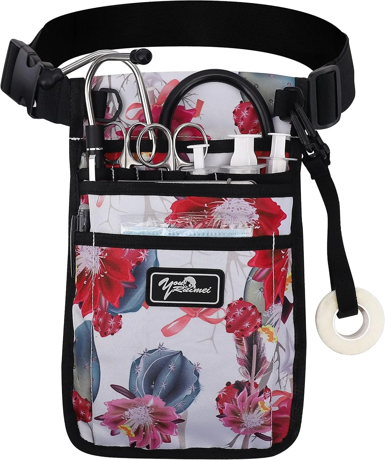 Nurse Fanny Pack for Work,Kit Practical Waist Bag for Nurses,Fanny Pack for Basics,Nurse Utility Belt Organizer Bag (HUA)