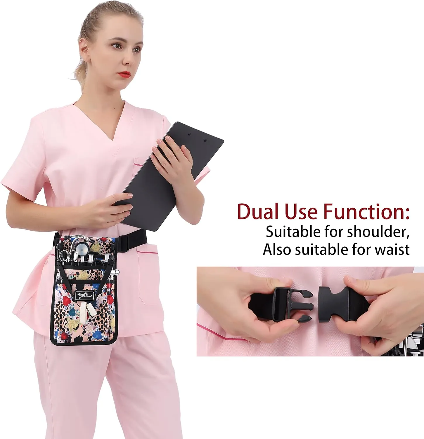 Nurse Fanny Pack - Practical Waist Bag for Work Kit - Organizer Bag (YR-HS-S-BaoWen)