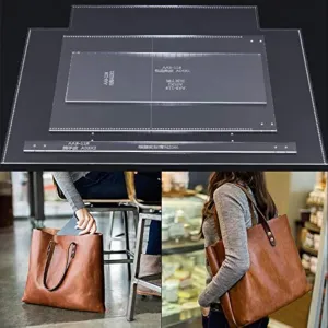 NW AAB-118 Women Bucket Bag Acrylic Template Leather Pattern handbag Acrylic Leather Pattern Leather Templates for Tote bag