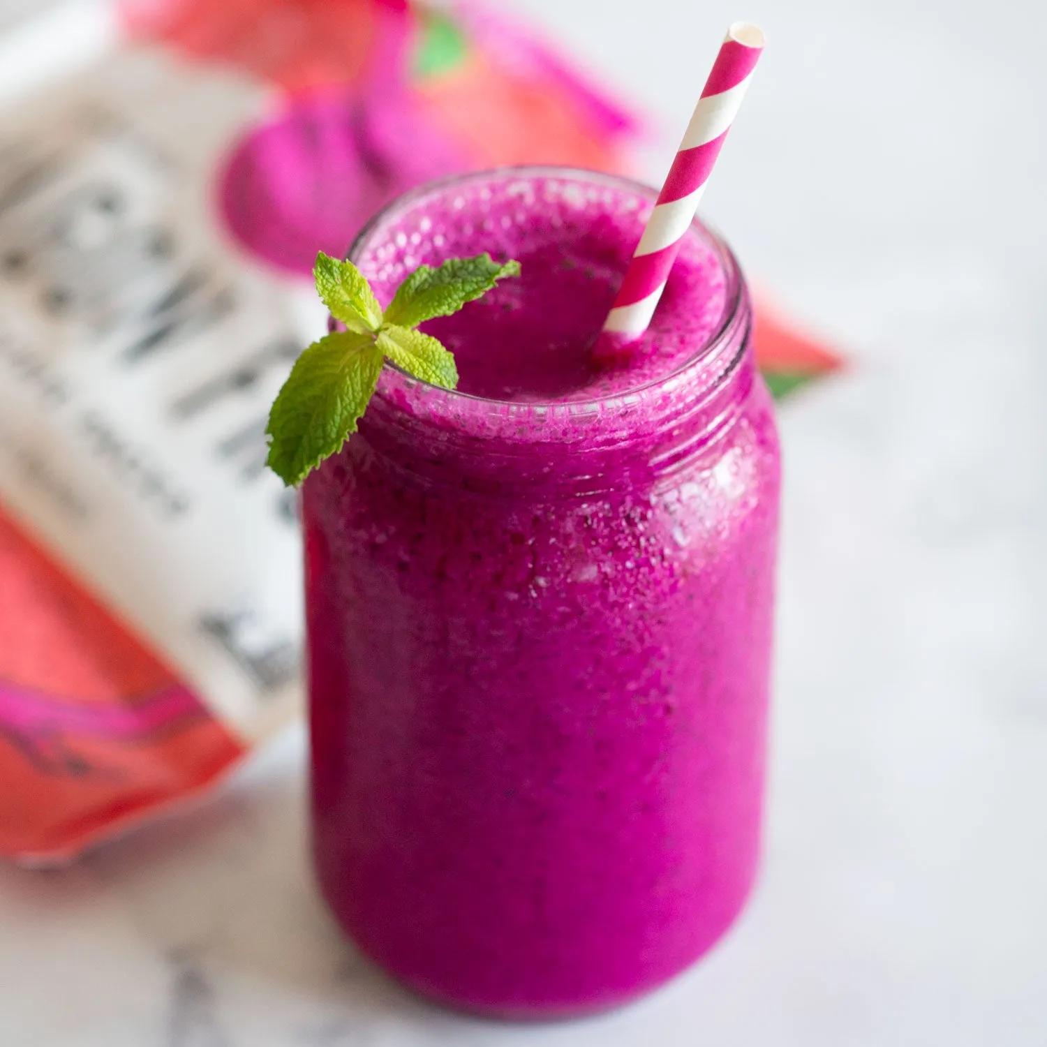 Organic Dragon Fruit Smoothie Packs Case