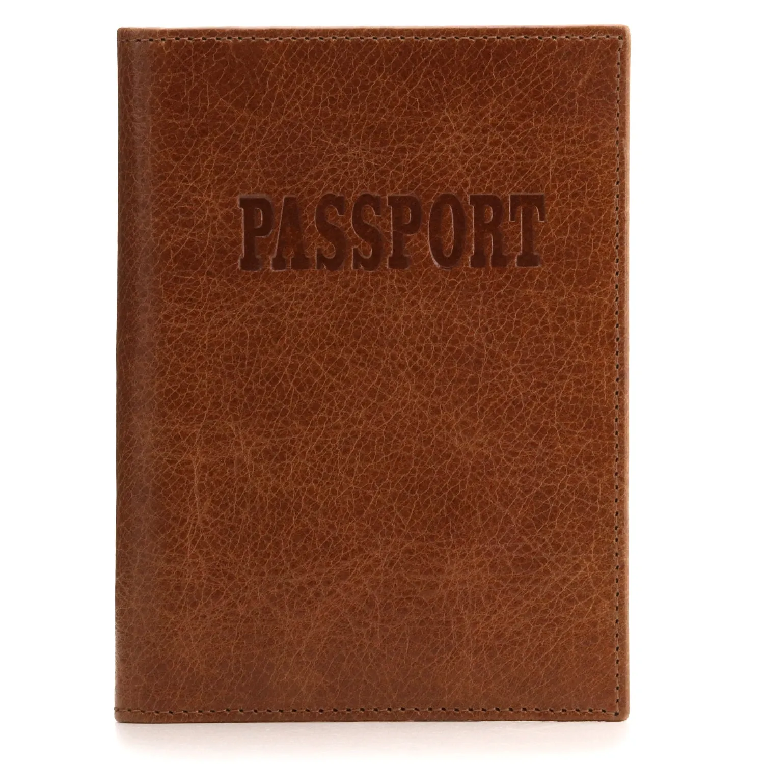 Otto Angelino Real Leather Passport Wallet - RFID Blocking and Baggage Tag - Unisex