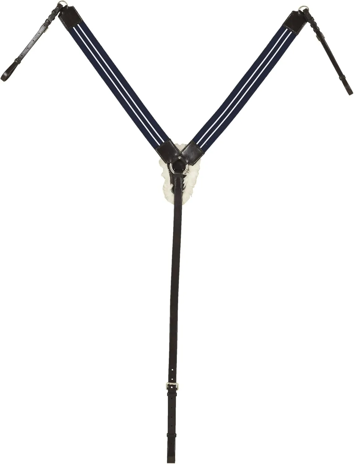 ovation Sheepskin Padded Elastic Breastplate Horse