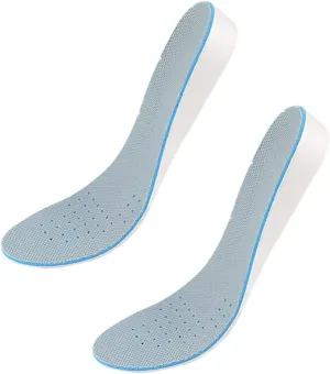 Pair Sports Insoles for Men Women Inner Heightening Shoe Pads Shockproof Sweat Absorption