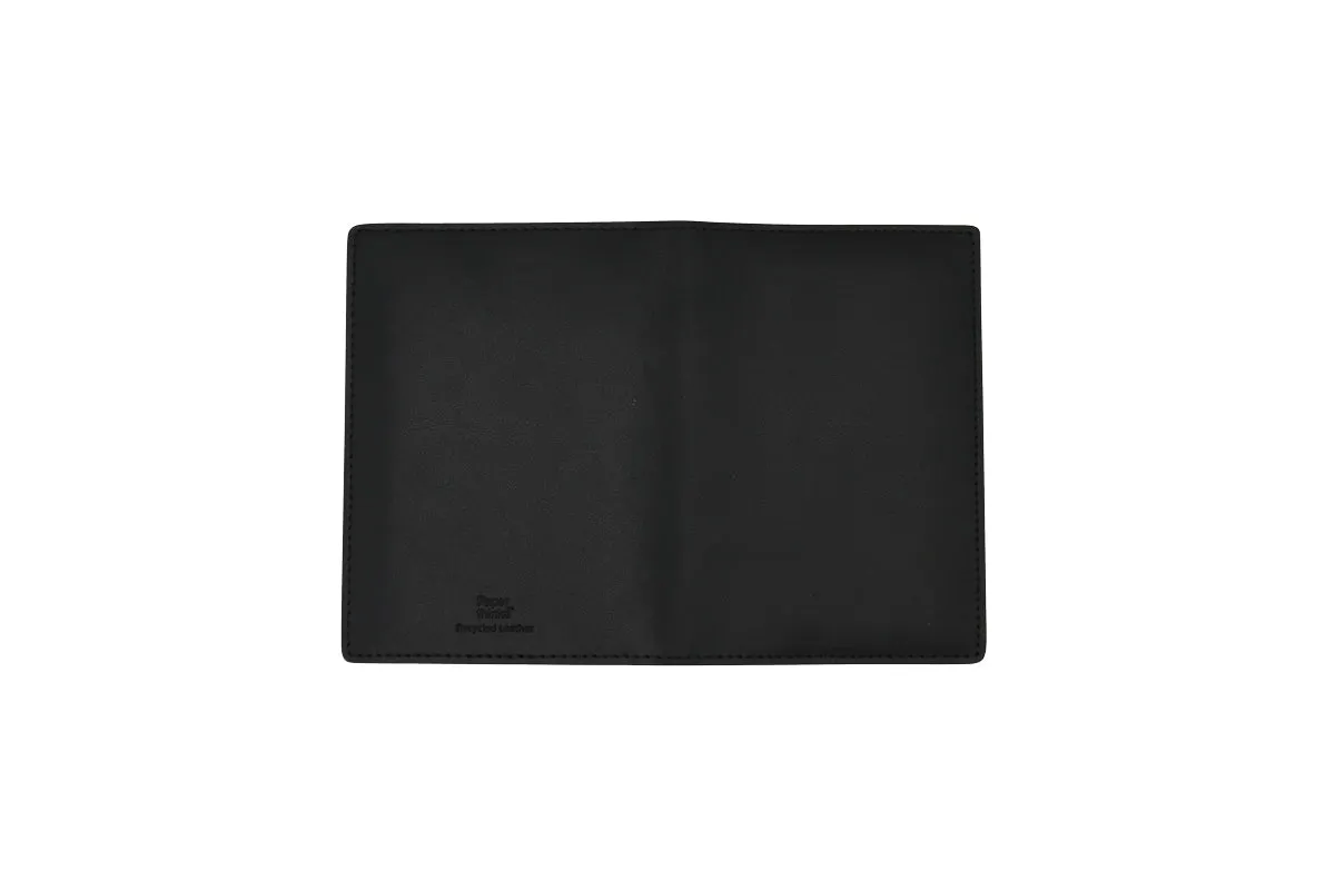 Paperthinks Recycled Leather Passport Cover Black