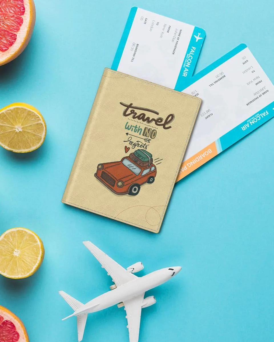 Passport Cover - Travel with no Regrets