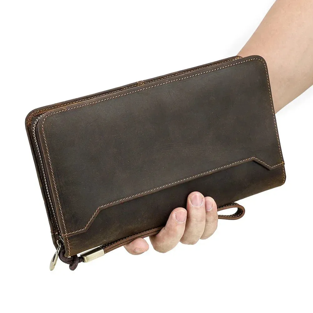 Passport Wallet, AirTag, Travel Genuine Leather, Boarding Pass Holder