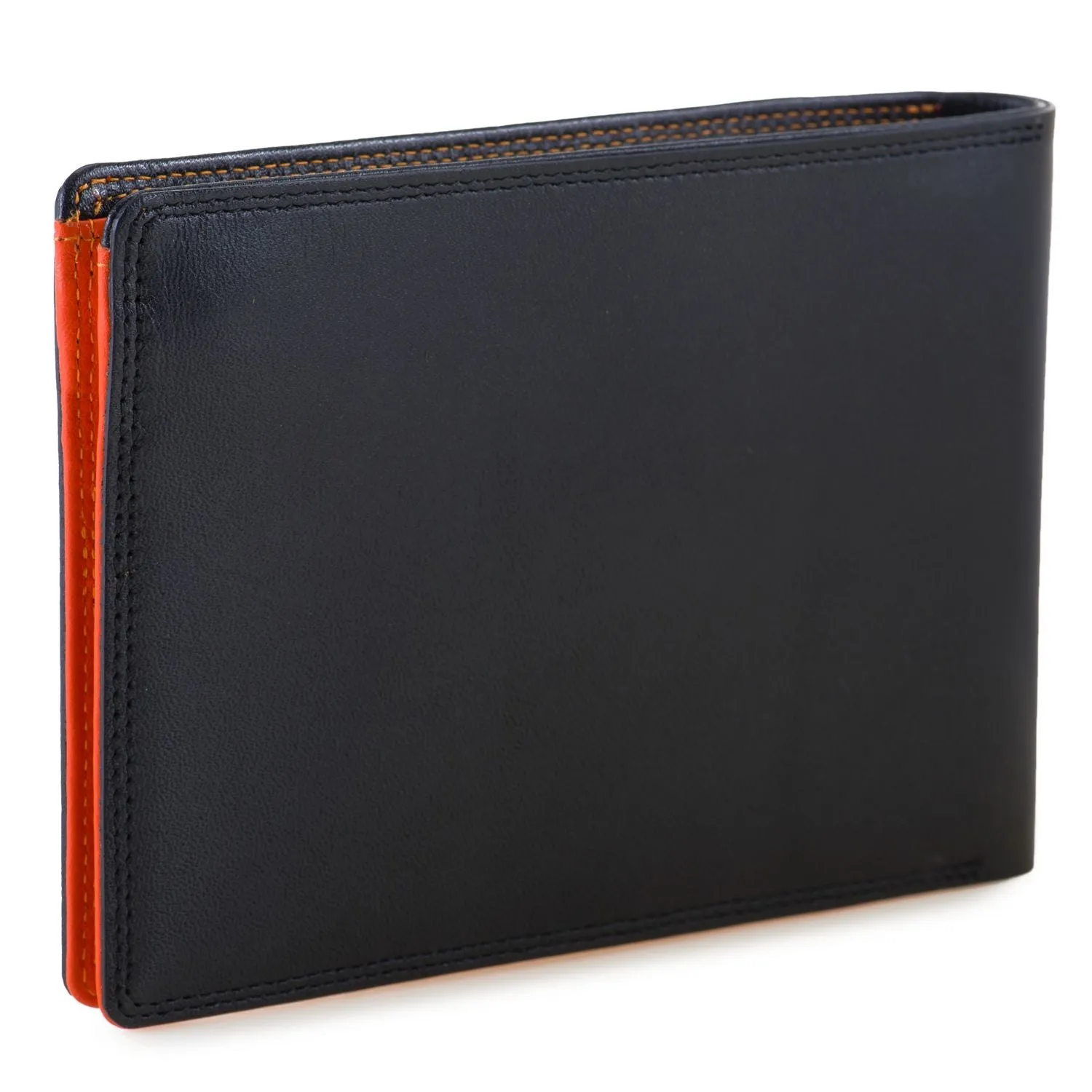 Passport Wallet  Black/Orange