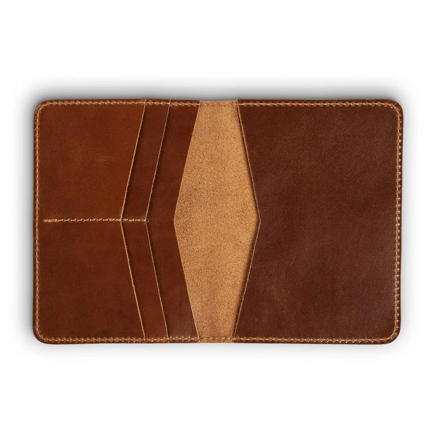 PEGAI Standard Full Grain Crazy Horse Leather Passport Holder | Custom Travel Passport Cover & Organizer | Handcrafted Leather Passport Wallet for Men and Women | Pike (Taba)