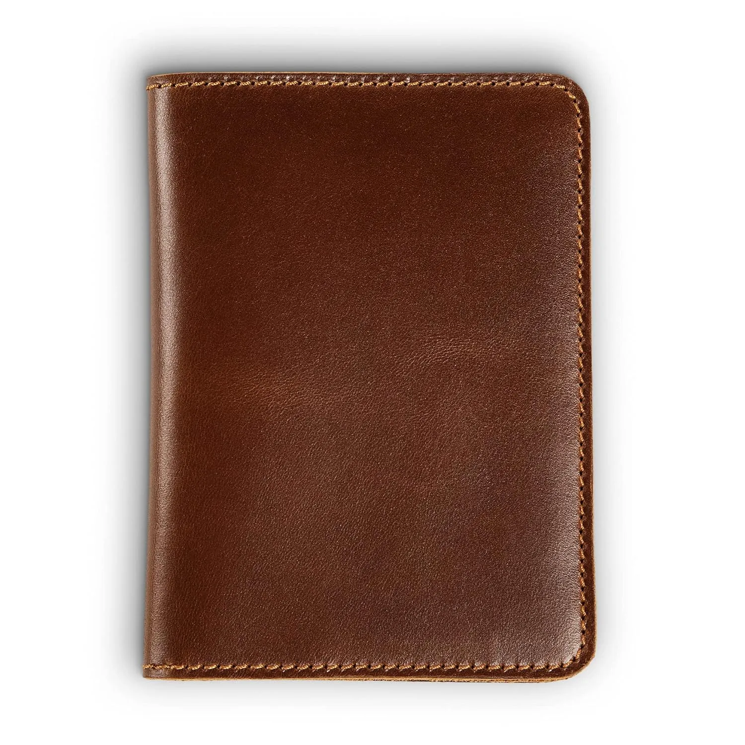 PEGAI Standard Full Grain Crazy Horse Leather Passport Holder | Custom Travel Passport Cover & Organizer | Handcrafted Leather Passport Wallet for Men and Women | Pike (Taba)