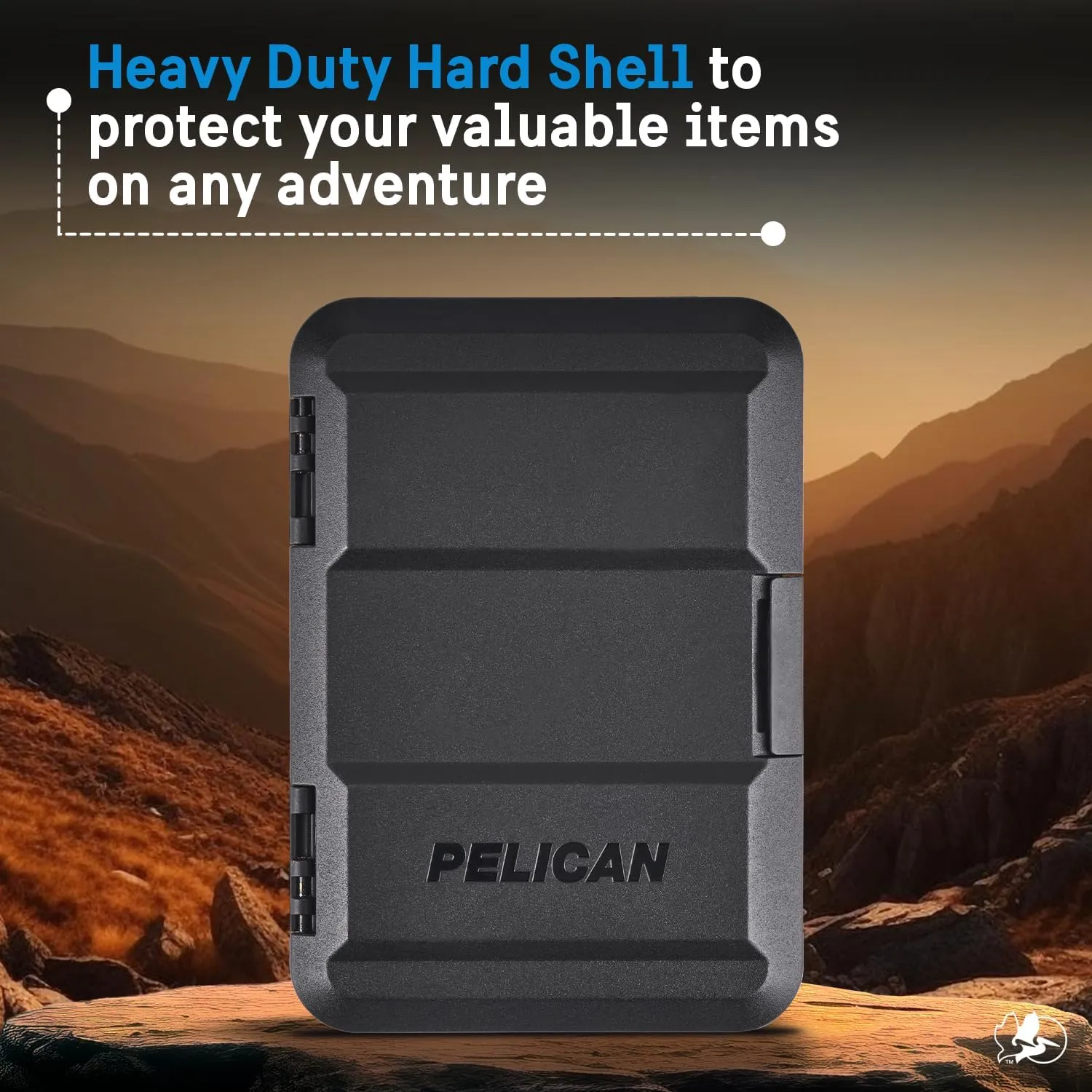 Pelican MagSafe Wallet for iPhone - Heavy Duty MIL-STD Snap-On Phone Magnetic Wallet and Phone Card Holder - Detachable and Slim Hard Case for iPhone 16 Pro Max /15 Pro Max/14/13/12 Series - Black