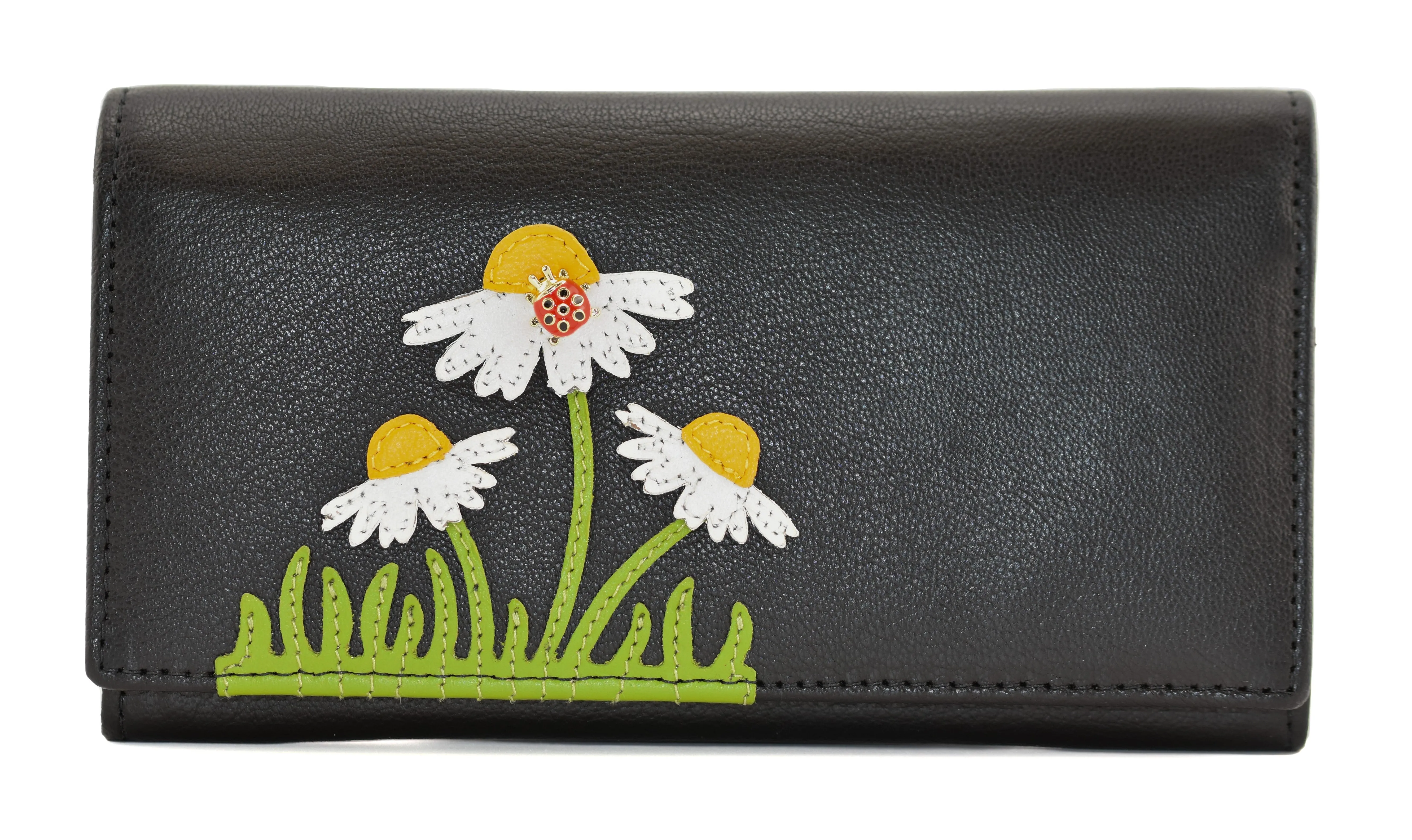 Peony Matinee Purse Black - Mala Leather