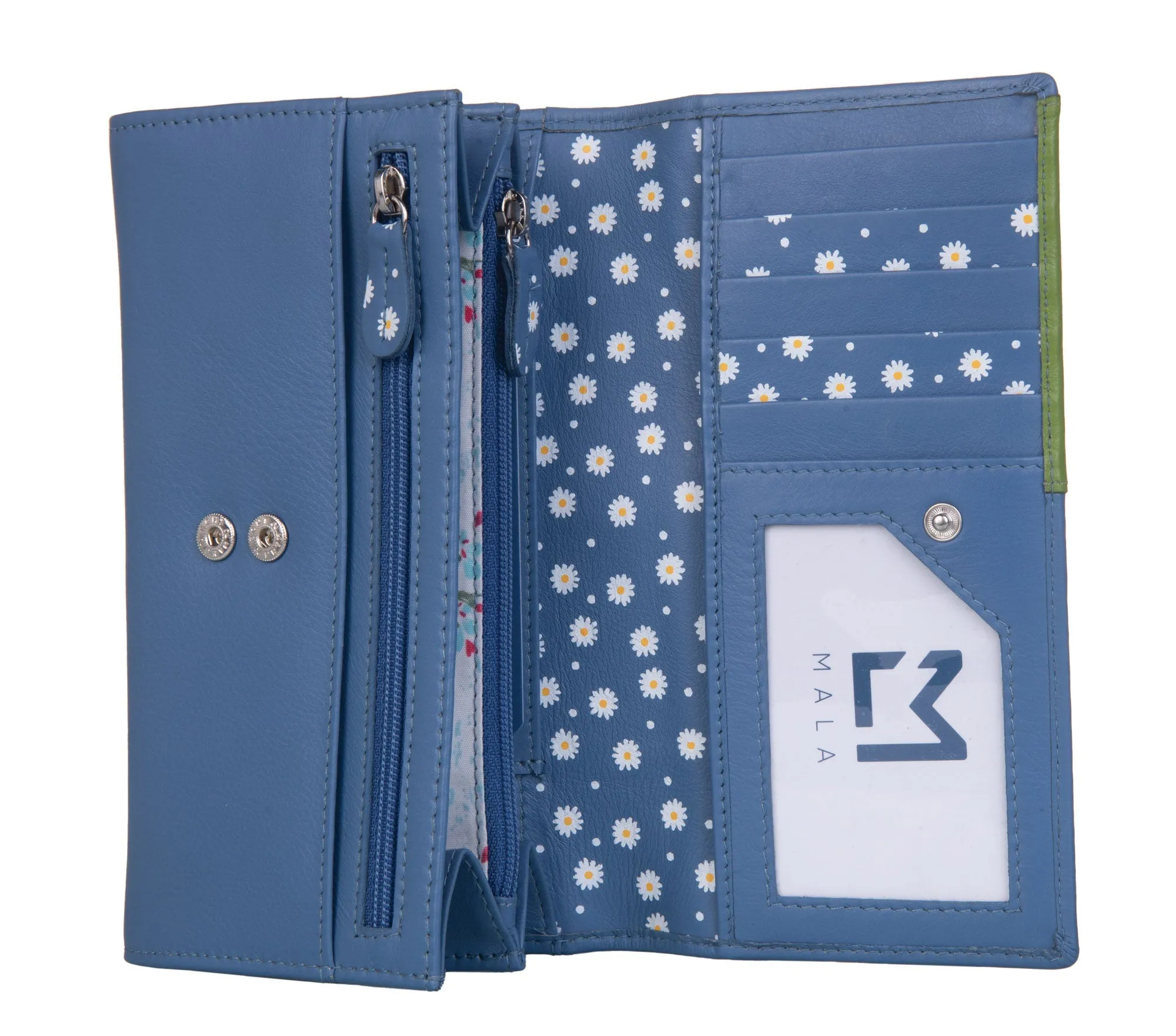 Peony Matinee Purse Blue - Mala Leather