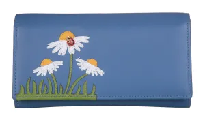 Peony Matinee Purse Blue - Mala Leather