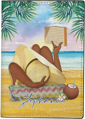 Personalized Name Beach Leather Passport Wallet Fun Unique Gift for Traveler Custom Travel Accessory Passport Holder Gift for Girl Traveling Lover 20