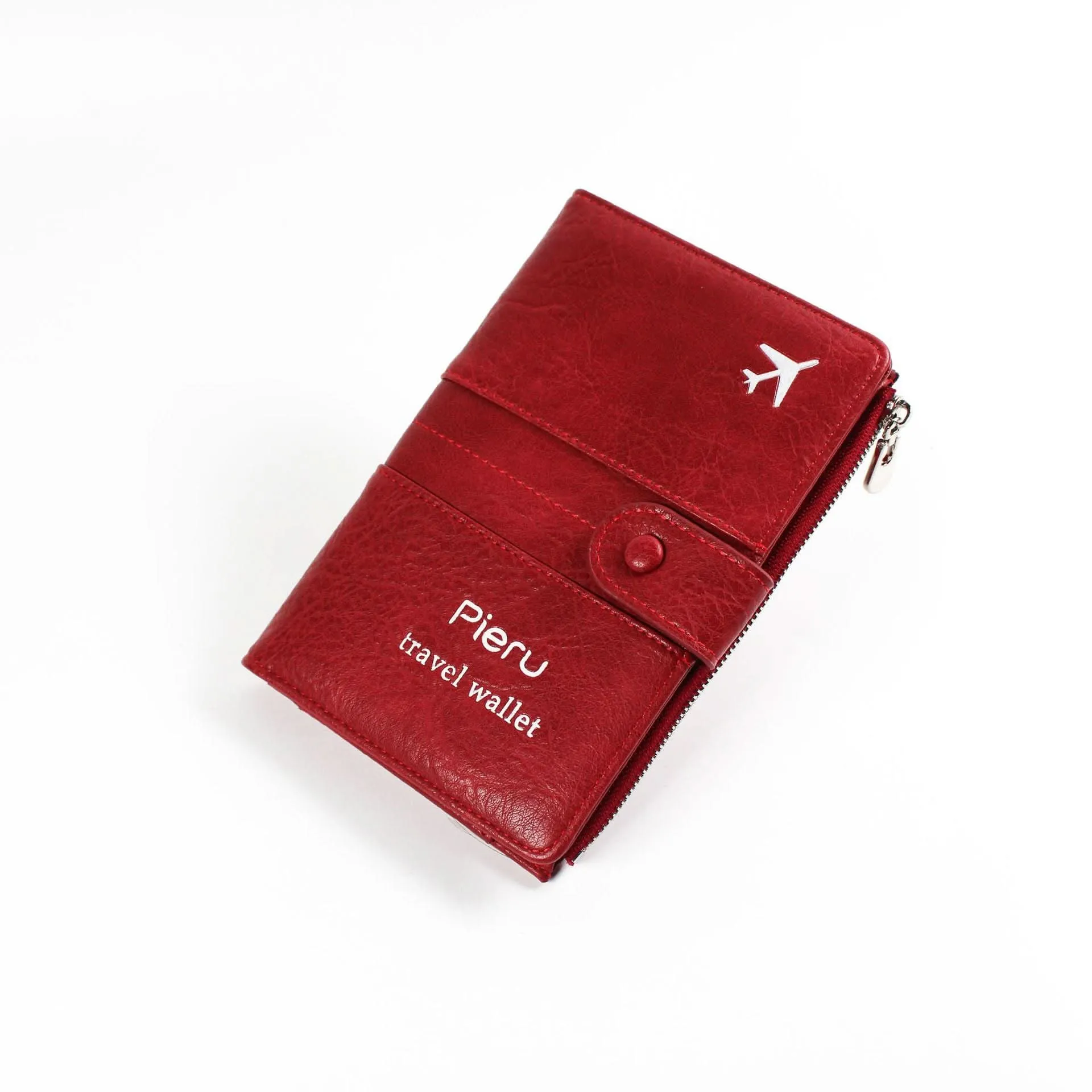 PIERU RFID Passport Holder – Unisex Anti-Theft PU Travel Wallet