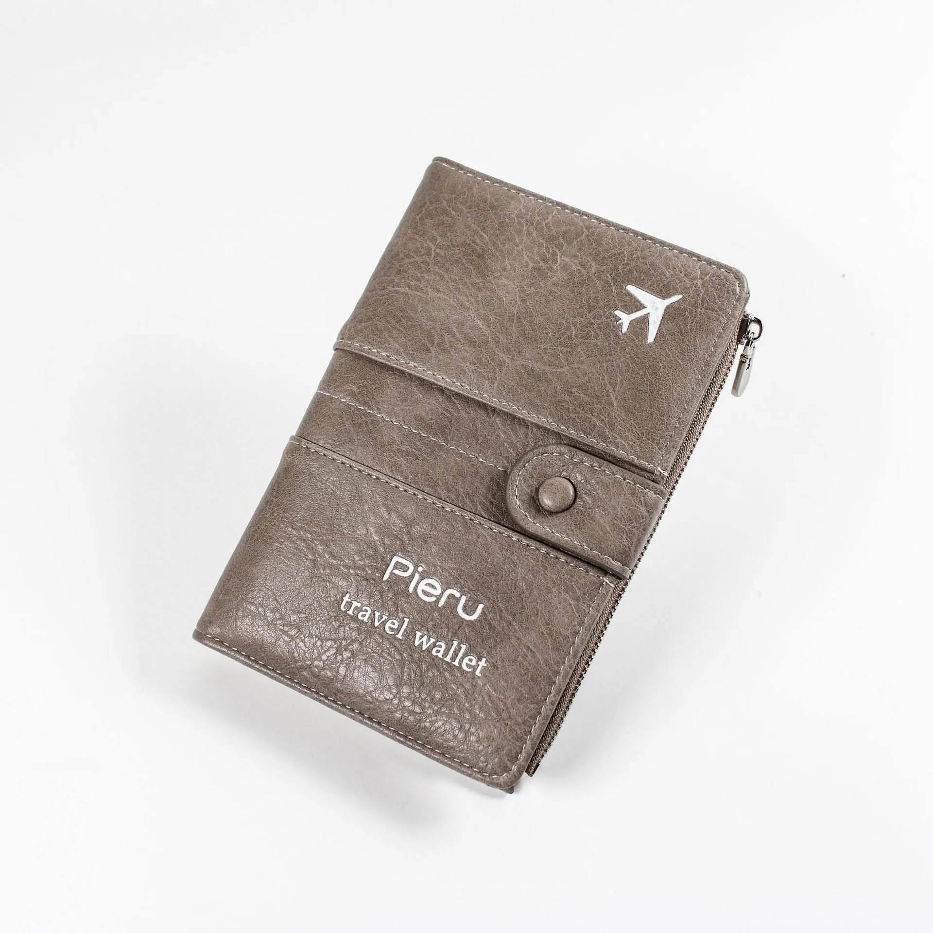 PIERU RFID Passport Holder – Unisex Anti-Theft PU Travel Wallet
