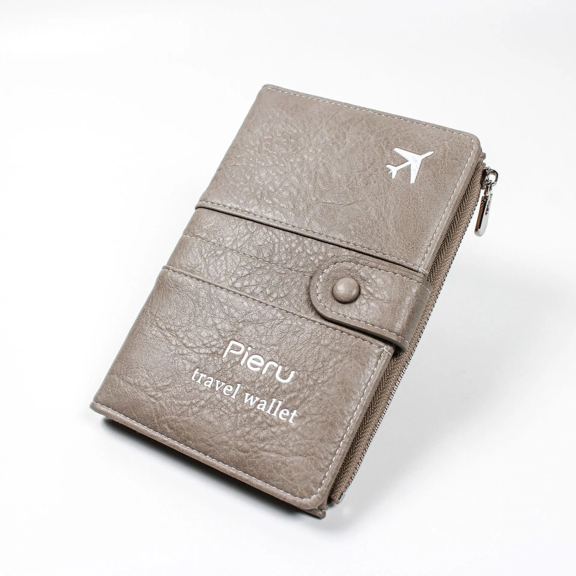 PIERU RFID Passport Holder – Unisex Anti-Theft PU Travel Wallet